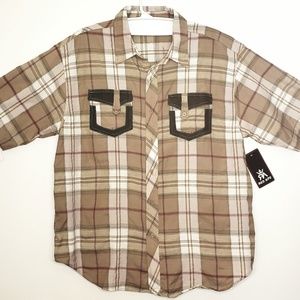 NWT Red Ape western button up (2XL)